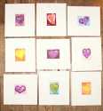 These paintings are watercolor on paper
Image 2 X 3 Mat is 9 X 10 These paintings are watercolor on paper
Image 2 X 3 Mat is 9 X 10